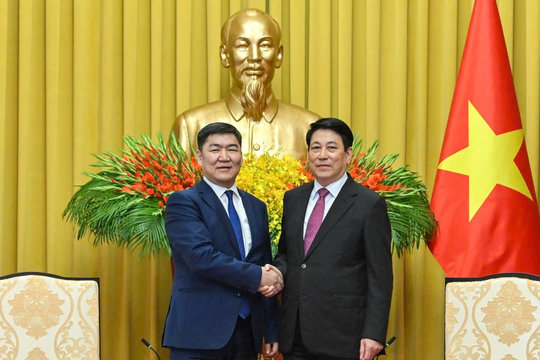 Chủ tịch nước Lương Cường tiếp Chánh án Tòa án tối cao Mông Cổ