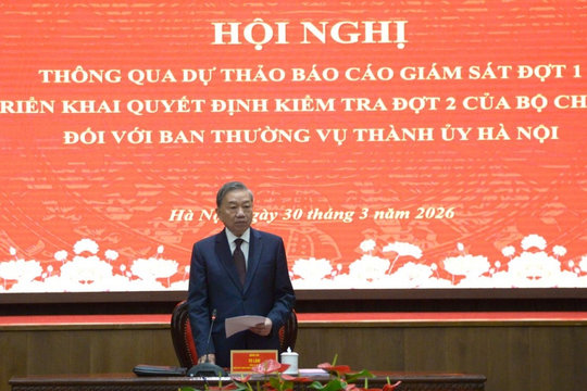 Tổng Bí thư yêu cầu Hà Nội duy trì nhịp độ công việc ở mức cao, siết chặt kỷ luật