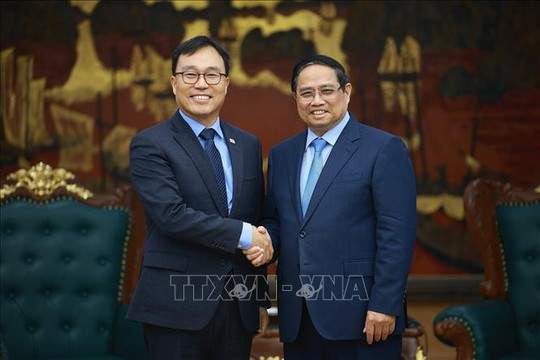 Thủ tướng Phạm Minh Chính tiếp Đại sứ Hàn Quốc tại Việt Nam