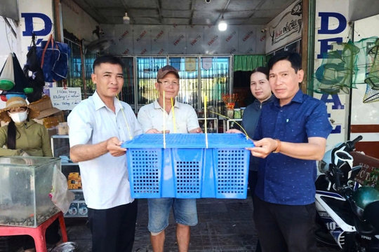 Kỳ đà hoa quý hiếm bò vào phòng ngủ, người dân bắt giao nộp