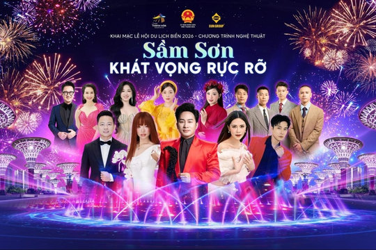 Tùng Dương, Hà Nhi, Lâm Bảo Ngọc góp mặt đêm khai mạc Lễ hội Du lịch biển Sầm Sơn