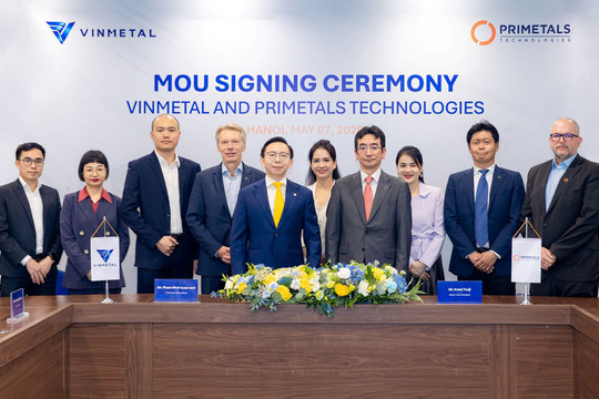 VINMETAL HỢP TÁC PRIMETALS PHÁT TRIỂN CÔNG NGHỆ SẢN XUẤT THÉP TIÊN TIẾN HÀNG ĐẦU THẾ GIỚI