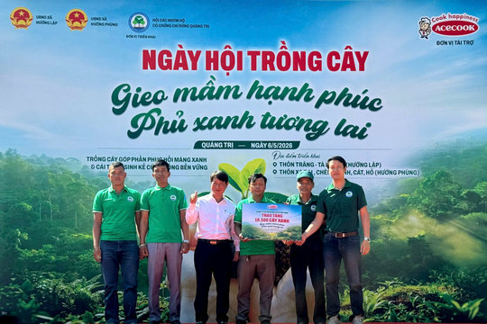 Acecook Việt Nam khởi động dự án trồng 10.500 cây xanh tại tỉnh Quảng Trị: “Gieo mầm hạnh phúc - phủ xanh tương lai”

