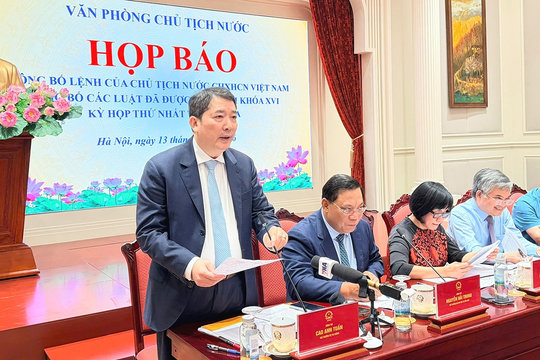 Công bố Lệnh của Chủ tịch nước về 9 luật được Quốc hội thông qua