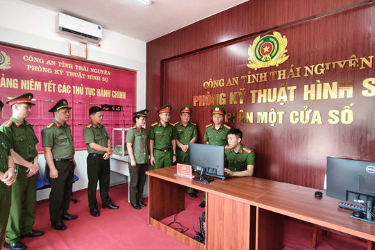 Công an tỉnh Thái Nguyên ra mắt bộ phận “Một cửa số”