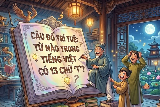 Từ nào trong tiếng Việt có 13 chữ 'T'?