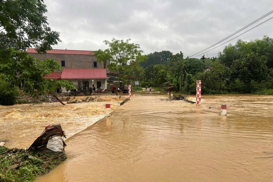 Mưa lớn gây ngập lụt nghiêm trọng ở vùng cao  Bắc Ninh, nhiều thôn bản bị cô lập