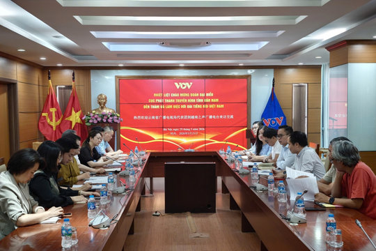 Lãnh đạo VOV tiếp đoàn Cục Phát thanh - Truyền hình tỉnh Vân Nam, Trung Quốc