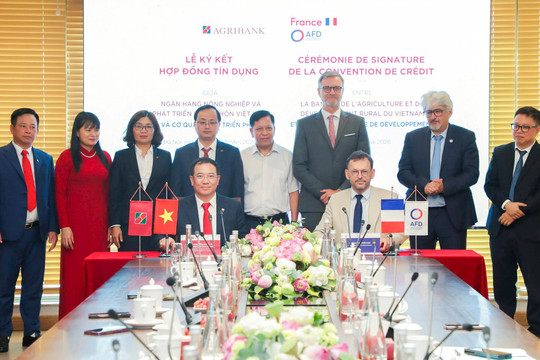 Agribank ký kết Hợp đồng tín dụng Hạn mức tài chính khí hậu với Cơ quan Phát triển Pháp