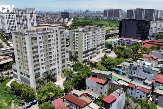 Nơi ở mới của người dân vùng giải tỏa ở Hà Nội tại khu tái định cư Thượng Thanh