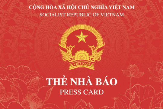 Mẫu thẻ nhà báo mới kỳ hạn 2026 - 2030 và quy định về thông tin trên thẻ