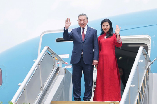 Tổng Bí thư, Chủ tịch nước Tô Lâm và Phu nhân tới Manila bắt đầu thăm cấp Nhà nước Philippines