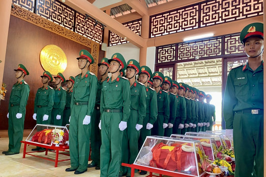 Quy tập được 27 hài cốt liệt sĩ trên đất Campuchia mùa khô 2025-2006