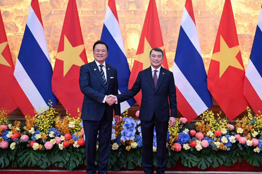 Thủ tướng Lê Minh Hưng chủ trì lễ đón Thủ tướng Thái Lan thăm chính thức Việt Nam