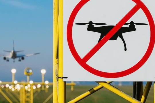 35 chuyến bay bị ảnh hưởng vì UAV và diều xuất hiện gần sân bay