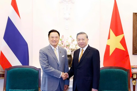 Tổng Bí thư, Chủ tịch nước Tô Lâm tiếp Thủ tướng Thái Lan Anutin Charnvirakul