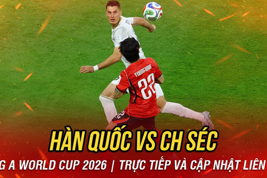 TRỰC TIẾP Hàn Quốc 0-0 CH Séc bảng A World Cup 2026: Đôi công rực lửa