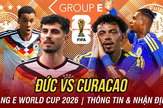 Nhận định Đức vs Curacao bảng E World Cup 2026: “Cỗ xe tăng” thị uy sức mạnh