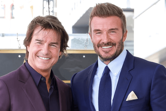 Tình bạn nhiều thăng trầm của David Beckham và Tom Cruise