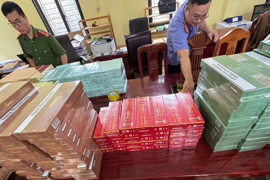 Bắt giữ chủ cửa hàng tạp hóa buôn bán thuốc lá nhập lậu ở Thái Nguyên