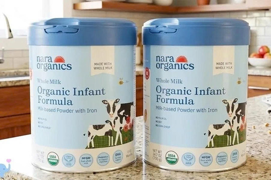Cảnh báo thu hồi sữa Nara Organics sau 3 ca ngộ độc ở trẻ sơ sinh
