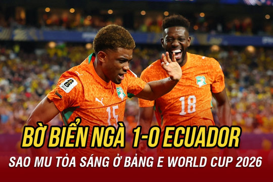 Kết quả bảng E World Cup 2026: Ngôi sao MU giúp Bờ Biển Ngà thắng Ecuador
