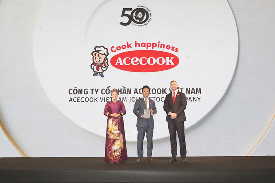 Acecook Việt Nam vào Top 50 doanh nghiệp phát triển bền vững tiêu biểu 2026 nhờ nỗ lực giảm rác thải