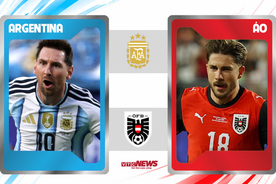 Trực tiếp bóng đá Argentina vs Áo 0h ngày 23/6, bảng J World Cup 2026