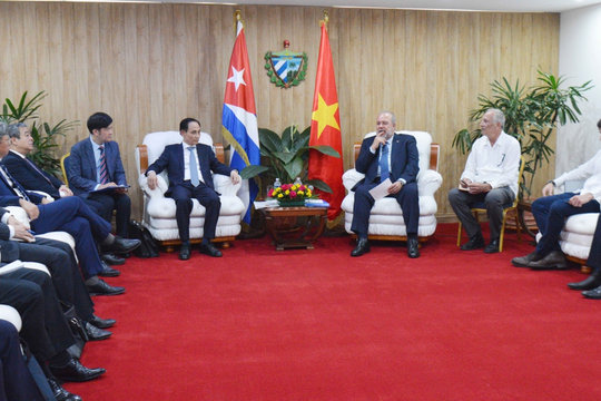 Đặc phái viên của Tổng Bí thư, Chủ tịch nước Tô Lâm thăm và làm việc tại Cuba