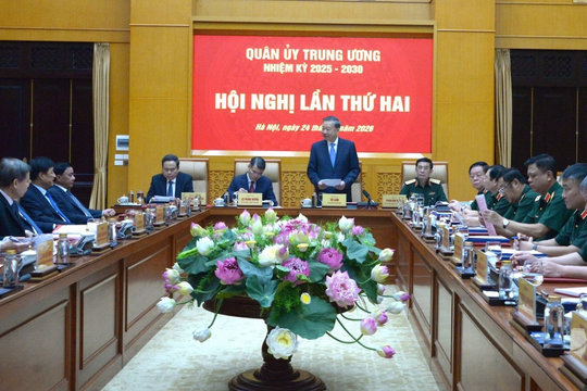 Tổng Bí thư, Chủ tịch nước Tô Lâm dự hội nghị Quân uỷ Trung ương