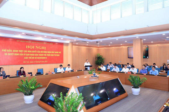 Hà Nội hoàn thiện hơn 92% văn bản triển khai Luật Thủ đô