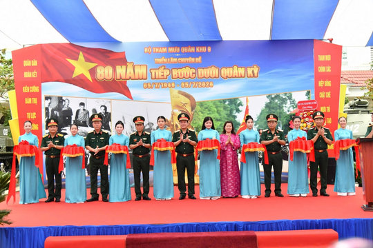 Triển lãm tái hiện 80 năm truyền thống Bộ Tham mưu Quân khu 9
