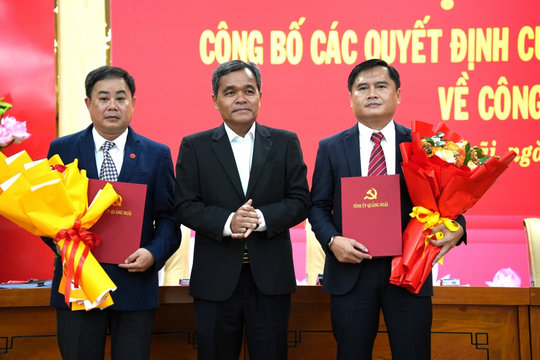 Quảng Ngãi công bố quyết định của Ban Bí thư về công tác cán bộ
