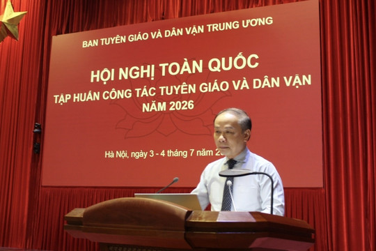 Khai mạc hội nghị toàn quốc tập huấn công tác tuyên giáo và dân vận năm 2026