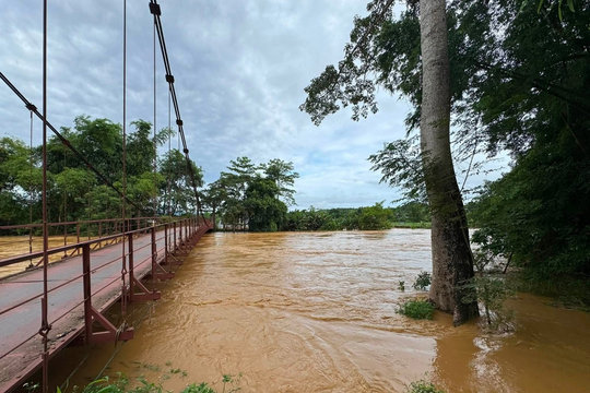 Hai nhà máy thủy điện ở Cao Bằng mở cửa xả ứng phó bão số 1