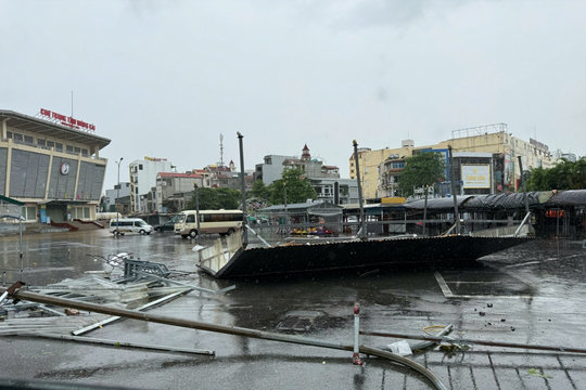 Quảng Ninh: Cây đổ, tàu trôi dạt và nhà tốc mái ở nhiều nơi do bão số 1