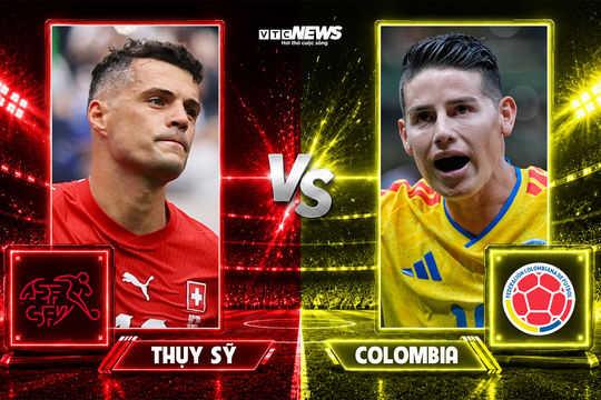 Nhận định, dự đoán tỷ số Thụy Sĩ vs Colombia: Xhaka đối đầu James Rodriguez