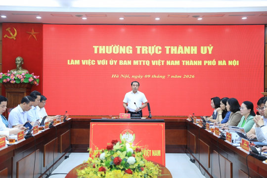 Bí thư Hà Nội: Phát hiện tiêu cực thì mặt trận phản ánh ngay bằng văn bản