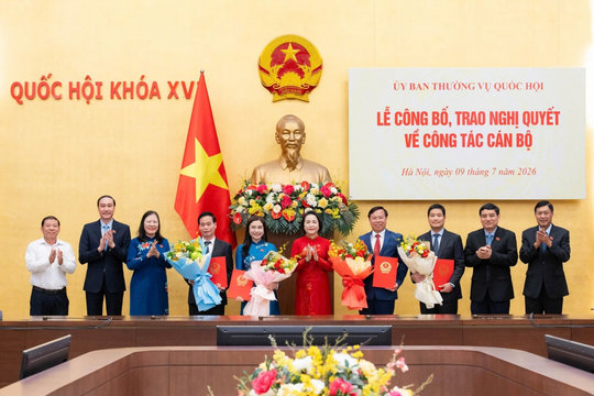 Bổ nhiệm 3 Trợ lý Phó Chủ tịch Quốc hội và 1 Phó Chủ nhiệm Ủy ban Dân nguyện