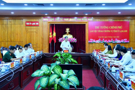 Thủ tướng: Lạng Sơn phát huy lợi thế tỉnh biên giới để tạo động lực tăng trưởng