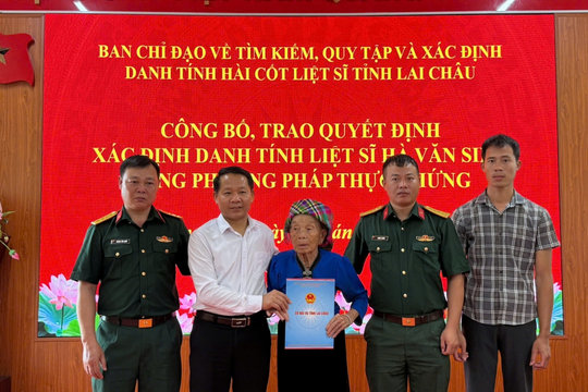 Lai Châu công nhận danh tính liệt sĩ Hà Văn Sinh sau 76 năm hy sinh