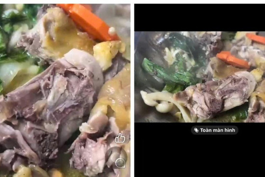 Mời chủ cơ sở nấu ăn bị tố có giòi trong thức ăn lên làm việc