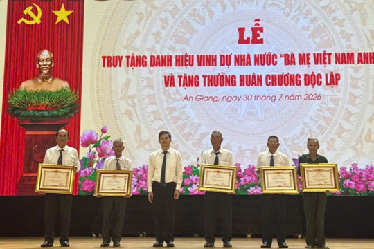 An Giang: 5 bà mẹ được truy tặng danh hiệu Bà mẹ Việt Nam anh hùng