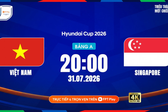 ASEAN Cup 2026: Đội tuyển Việt Nam và điểm tựa lịch sử trước Singapore