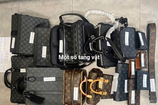 Kinh doanh hàng hiệu giả mạo, thu lợi bất chính hàng tỷ đồng