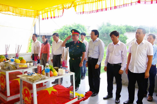 Quảng Trị tìm thấy thêm 3 hài cốt liệt sĩ tại khu vực Câu Nhi