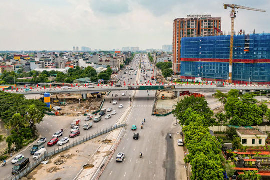 Toàn cảnh hầm chui 6 làn xe ở Hà Nội sau 9 tháng thi công