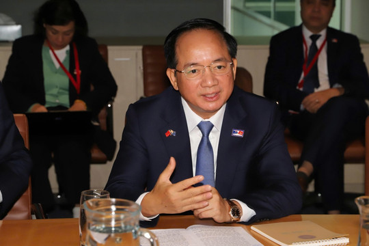 Trưởng Ban Tuyên giáo Trung ương Trịnh Văn Quyết thăm Đài ABC