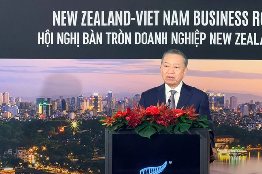 Tổng Bí thư, Chủ tịch nước dự Hội nghị bàn tròn Doanh nghiệp New Zealand-Việt Nam