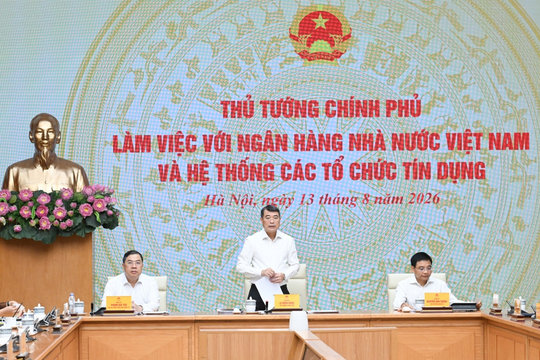 Thủ tướng Chính phủ Lê Minh Hưng làm việc với Ngân hàng nhà nước Việt Nam